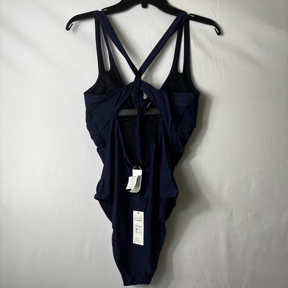 NWT one piece Swimsuit Size L Blue - Picture 2 of 6